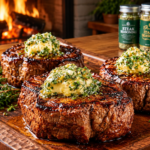 Cast-Iron Seared Filet Mignon with Herb Compound Butter