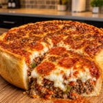 The Deep Dish Pizza Pie Disaster Stuffed Pizza